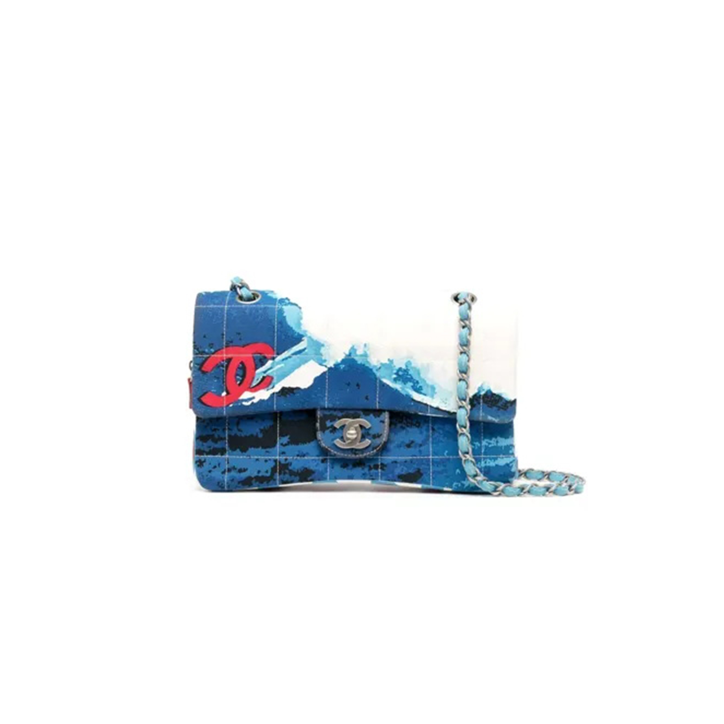 Ch**el surf line shoulder bag in blue (25*15*6cm)